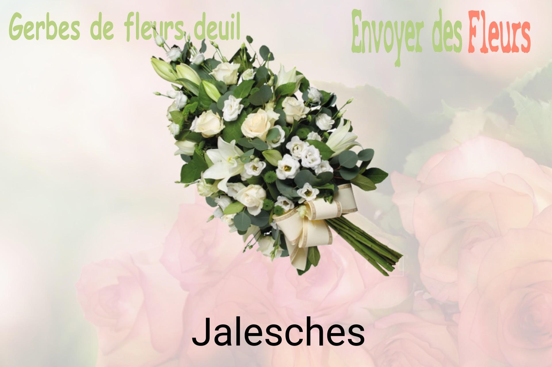 Gerbe de fleurs de deuil livrée à Jalesches